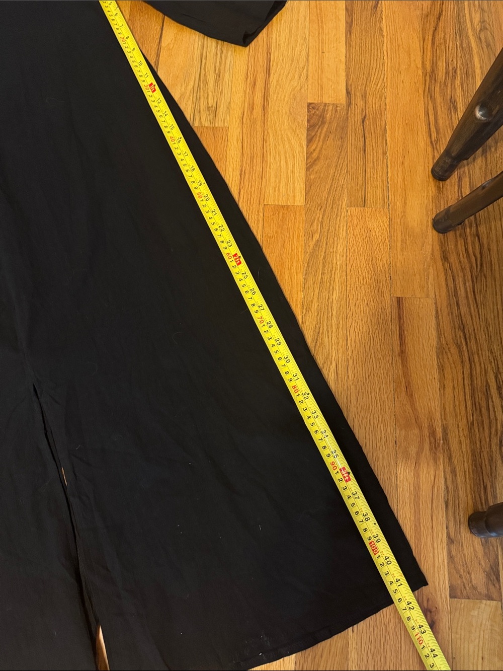 Valera Classic Linen Black Long Shirt Dress - Women's size large NWOT - Picture 9 of 13